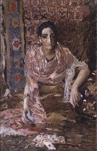Contador de fortunas, 1895 de Mikhail Aleksandrovich Vrubel