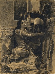 Tamara e Demon. Ilustração do poema O Demônio, de Mikhail Lermontov, 1890-1891