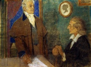 J. W. von Goethe e F. Schiller em Weimar)