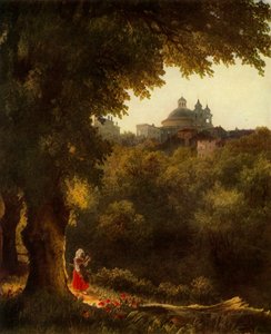 Vista de Arricio perto de Roma, década de 1830, 1965.