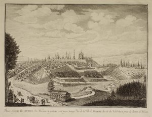 Vista da cidade de Vladimir, 1769 de Mikhail Ivanovich Makhaev