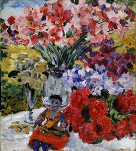 Flores e uma boneca, 1916
