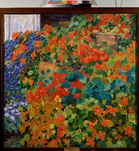 Tapete de agosto - Pintura de Mikhail Nikolayevich Yakovlev (1880-1942), óleo sobre tela