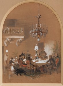 Salão de Vonyarlyarsky em Vonyarovo, 1855 de Mikhail Osipovitsch Mikeshin