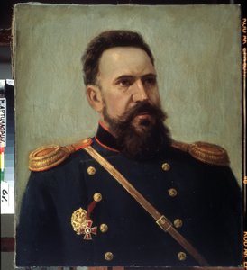 "Retrato do soldado e engenheiro Sergei Mosin (1849-1902), inventor da espingarda Mosin-Nagant (Mosin Nagant)". Pintura por Mikhail Gerets (1900-1942) 1941 Museu Central de Artilharia do Estado, São Petersburgo de Mikhail Petrovich Gerets