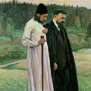 Os Filósofos: Retrato de Sergei Nikolaevich Bulgakov e Pavel Aleksandrovich Florensky