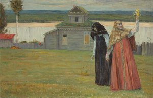 Duas irmãs de Mikhail Vasilievich Nesterov