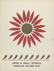 Design de Gorham, Maine 1800: do Portfólio Proposto "Maine Wall Stencils"