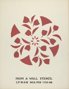Design de Lyman, Maine 1755-1780: do portfólio proposto "Maine Wall Stencils"