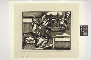Navio e Conchas de Mildred McMillen