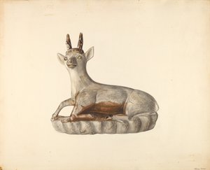 Estatueta de veado, c. 1938.