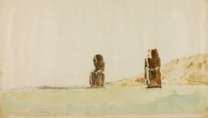 Estátuas em Memnon, Tebas de Miner Kilbourne Kellogg