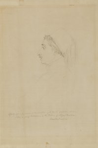 Estudo para uma figura numa composição sobre a morte do Sultão Selim de Miner Kilbourne Kellogg