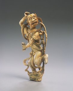 Uma figura de Kui xing (marfim esculpido) (ver também 272115)