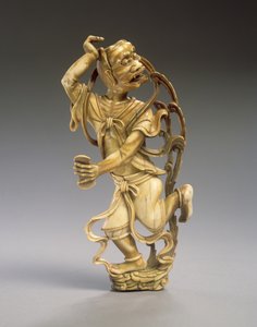 Uma figura de Kui xing (marfim esculpido) (ver também 272116)