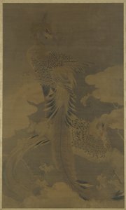 Phoenixes em uma árvore de Paulownia, c.1500
