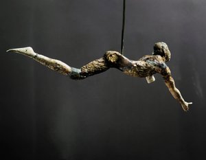 Acrobat (também chamado The bull leaper), estatueta de marfim, 1700-1400 a.C. de Minoan
