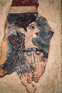 Afresco de fezes de acampamento de Minoan