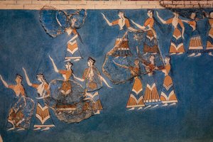 Bosque Sagrado e Dança Fresco de Minoan