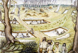 Cavar valas de defesa, século 5 aC, c1990-2010 de Miranda Schofield
