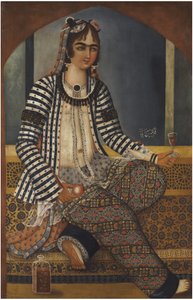 Retrato de uma senhora de Mirza Baba