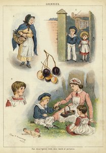Cerejas (chromolitho) de Miss Eliza F. Manning