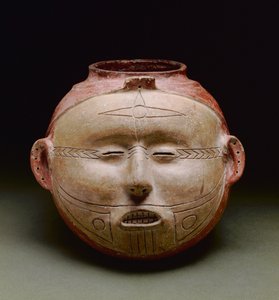 Embarcação de efígie humana, período Mississipiano tardio, 1300-1500 (cerâmica)