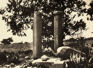 Construir um império na era fascista: Axum permanece em Cohaito, 09/05/1936 (foto a p/b) de Modestino Baldinetti