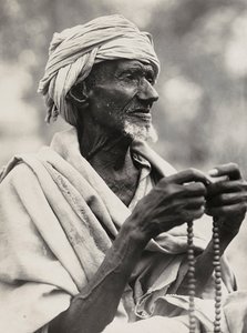 Construir um Império na era fascista: um antigo chefe muçulmano, 09/05/1936 (foto a p/b) de Modestino Baldinetti