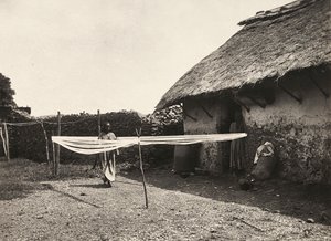 Construir um império na era fascista: preparativos para a tecelagem, 09/05/1936 (foto a p/b) de Modestino Baldinetti