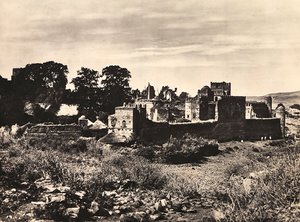 Construir um Império na era fascista: o Castelo do Rei Fasiladas em Gondar, Etiópia, 09/05/1936 (foto a p/b) de Modestino Baldinetti