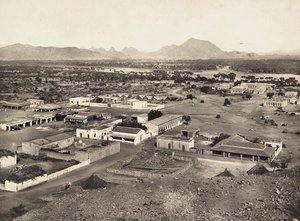 Construir um império na era fascista: vista de Agordat, 09/05/1936 (foto a p/b) de Modestino Baldinetti