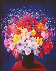Bouquet de túlipas (óleo sobre tela) de Moise Kisling