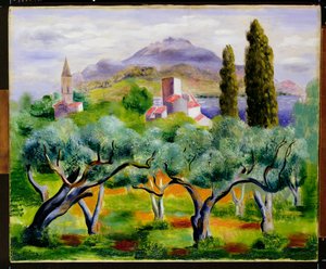 Paisagem, c.1920 de Moise Kisling