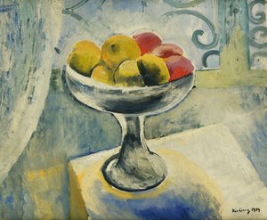 Natureza morta com maçãs; Nature Morte aux Pommes de Moise Kisling