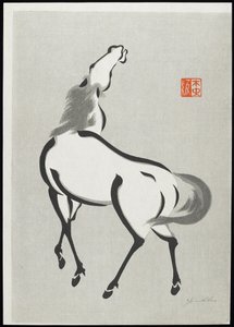 Cavalo (C) de Mokuchu Urushibara