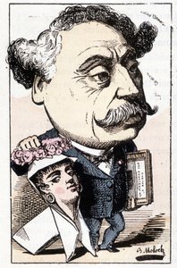 Desenho animado de Alexandre Dumas Fils, de Moloch de Moloch