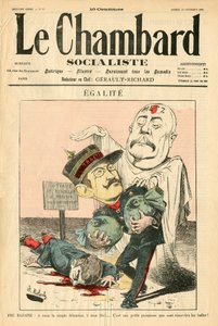 Capa de "Le Chambard socialiste", Satirique en Colours de Moloch