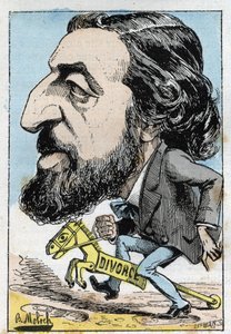 Retrato de Alfred Naquet (1834-1916), político francês de Moloch