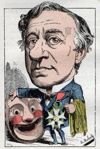 Retrato de François Jules Edmond Got (1822 - 1901) ator francês de Moloch