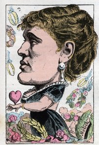 Retrato de Gabrielle Maria Krauss cantora austríaca (1842-1906) de Moloch
