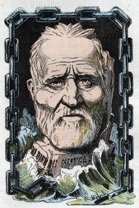 Retrato de Louis Auguste (Louis-Auguste) Blanqui (1805-1881), teórico socialista francês e revolucionário. de Moloch
