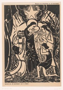 Adoração dos pastores de Mommie Schwarz (signed by artist)
