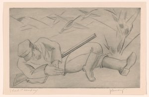 Caçador adormecido de Mommie Schwarz (signed by artist)