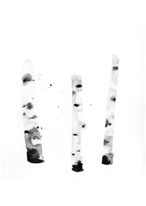 Ghost Birch, 2022 (aguarela sobre papel Langton, 300 g/m², prensado a frio)