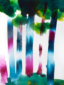 Remembering that Spot, 2020 (acrílico, tinta e aguarela sobre tela)