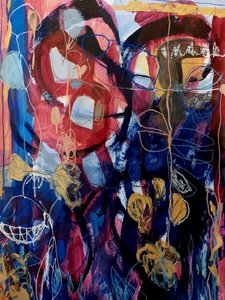 Flores abstratas vibrantes