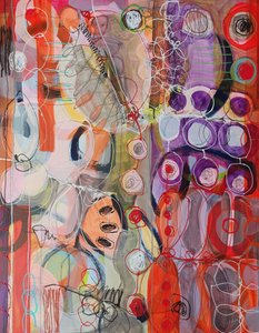 Fluxo abstrato vibrante
