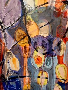Camadas abstratas vibrantes