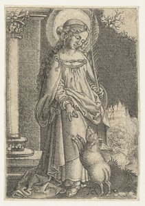 Santa Inês de Monogrammist AC